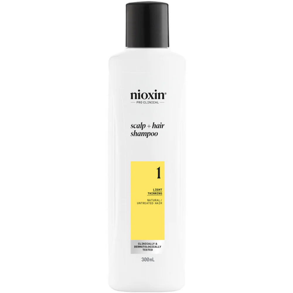 Nioxin System 1 Cleanser Shampoo for Natural Hair with Light Thinning 300ml