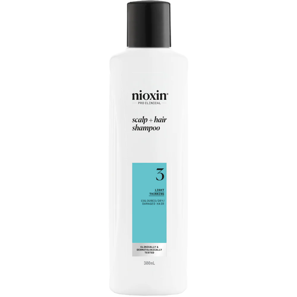 Nioxin System 3 Cleanser Shampoo for Coloured Hair with Light Thinning 300ml