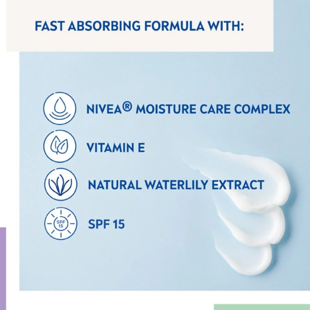 Nivea 24H Moisture Refreshing Day Cream SPF15 50ml - Image 2