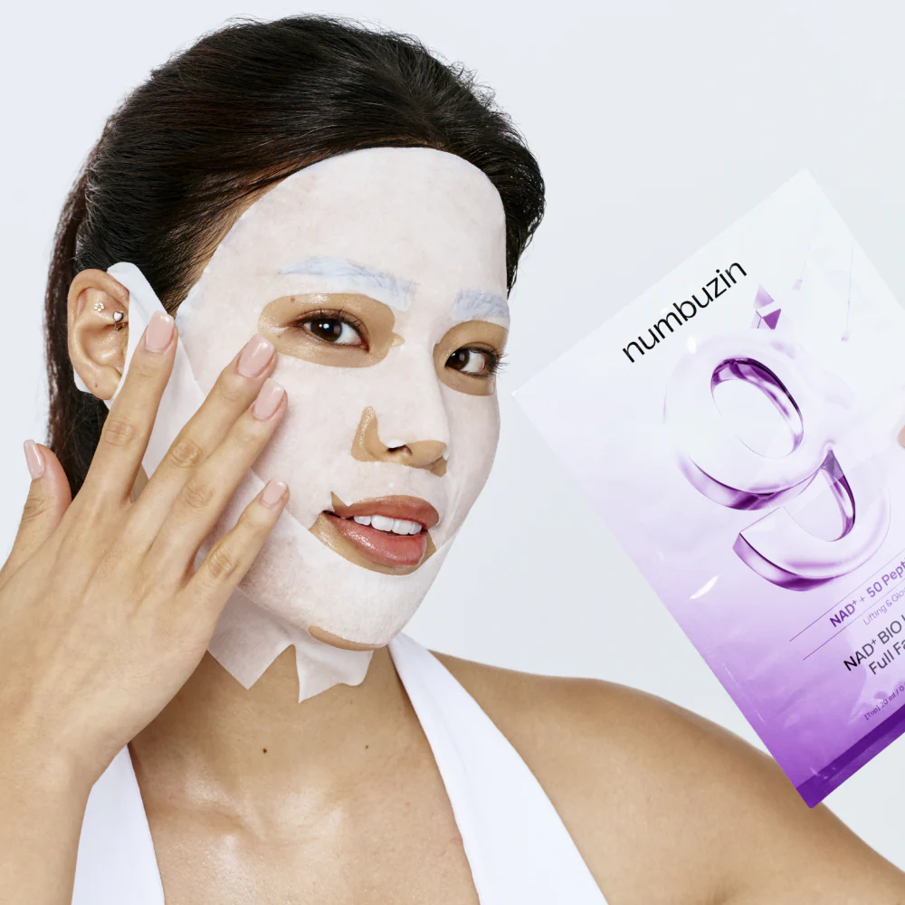 Numbuzin No. 9 NAD+ BIO Lifting-sil Full Face Sheet Mask 28ml - Image 2