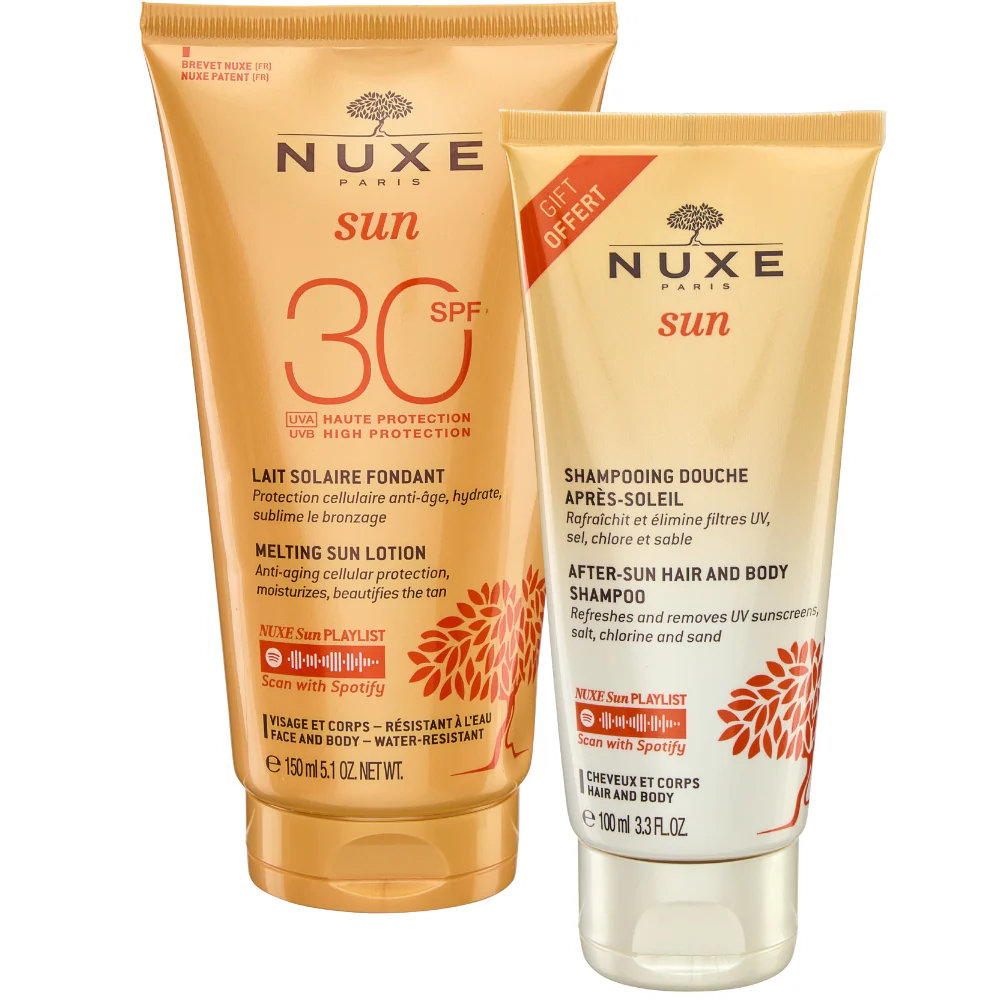 Nuxe Melting Sunscreen SPF30 150ml & Shower Shampoo After Sun 100ml Duo