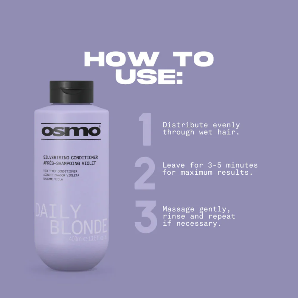 Osmo Daily Blonde Silverising Conditioner 1000ml - Image 2