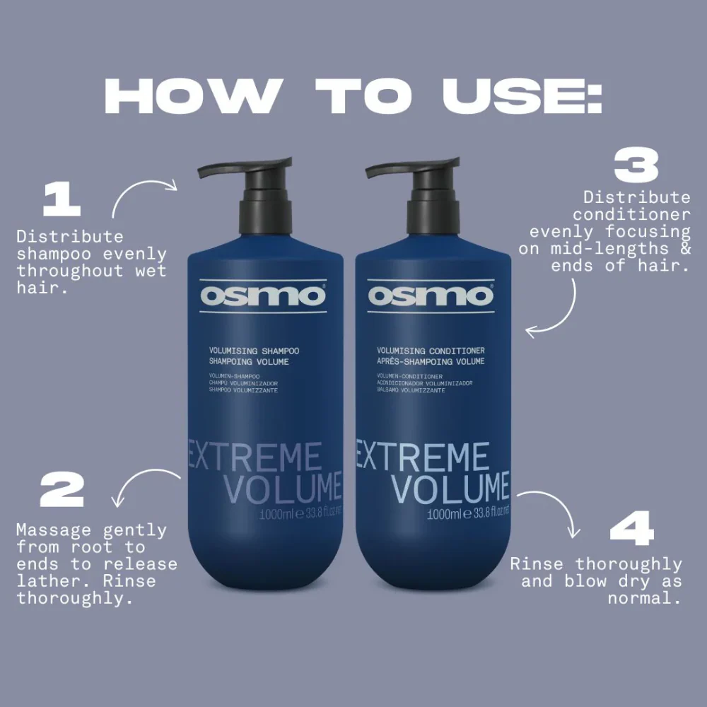 Osmo Extreme Volume Shampoo 1000ml - Image 3