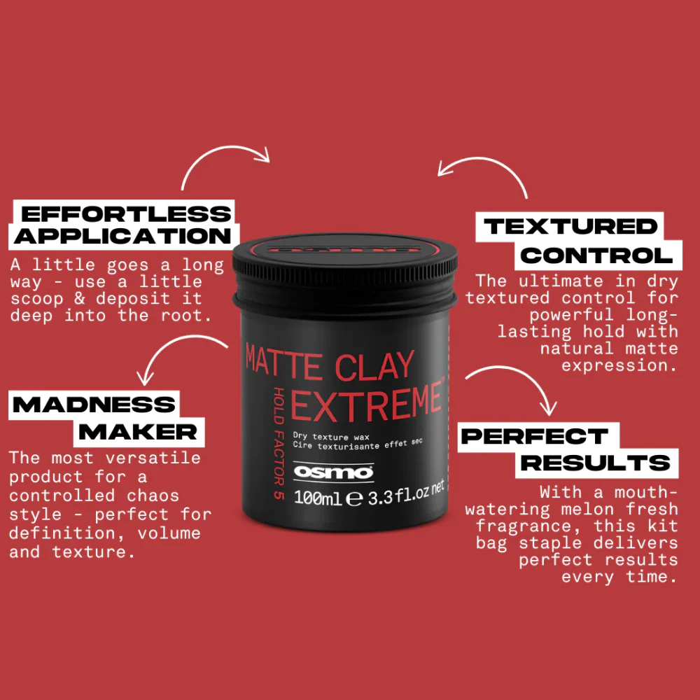 Osmo Matte Clay Extreme 100ml - Image 4