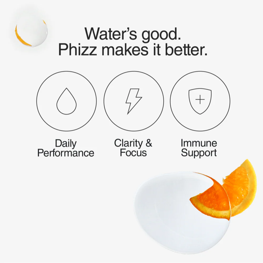 Phizz Daily 3-in-1 Hydration, Electrolytes & Vitamins Effervescent Tablets Orange 20 Tablets - Image 5