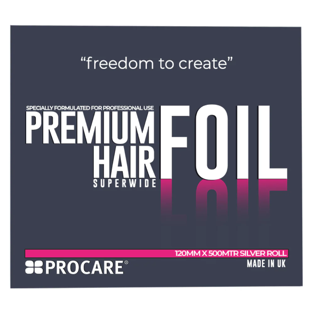 Procare Premium Superwide Silver Hair Foil 120mm x 500mtr