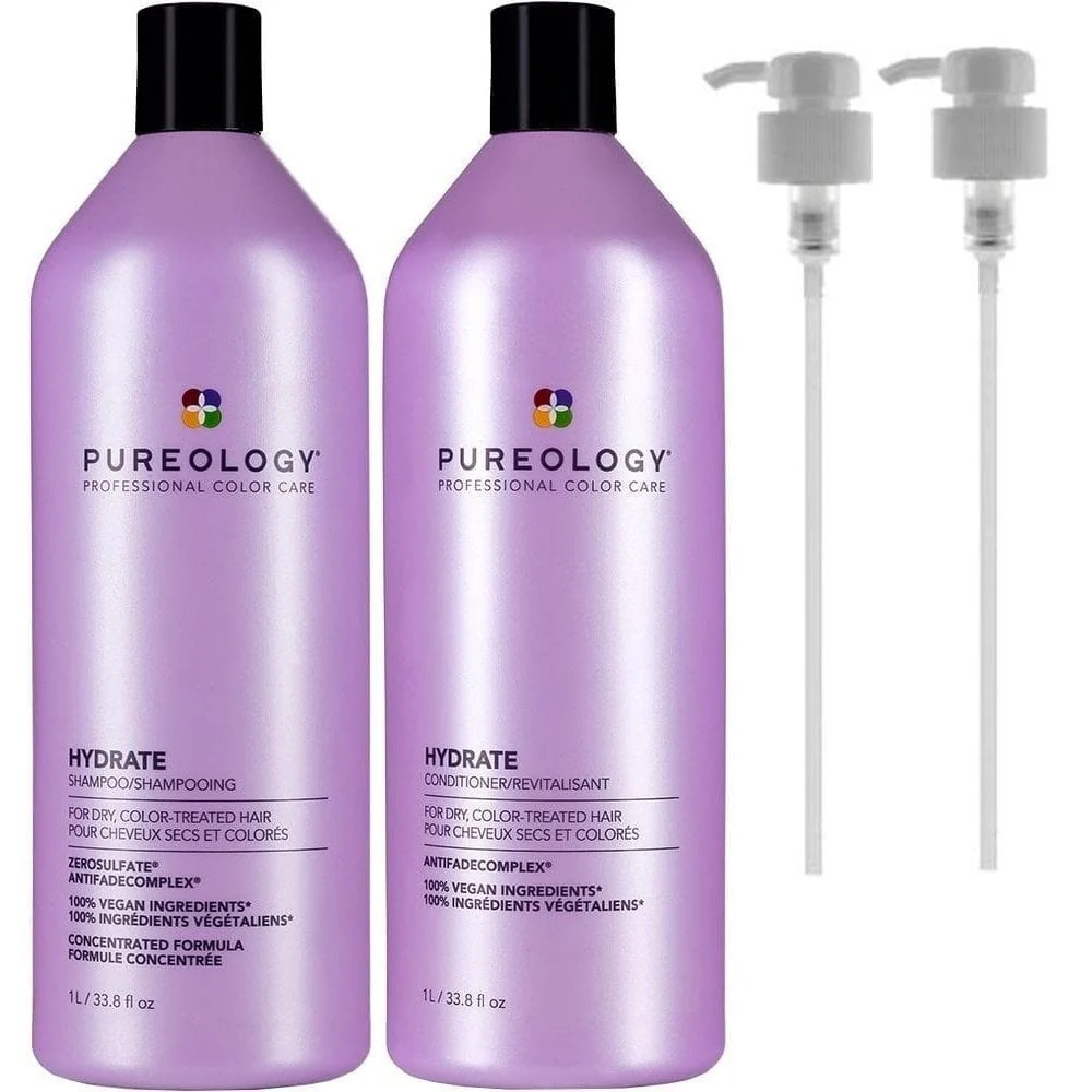 Pureology Hydrate Moisturising Shampoo & Conditioner Twin 2 x 1000ml