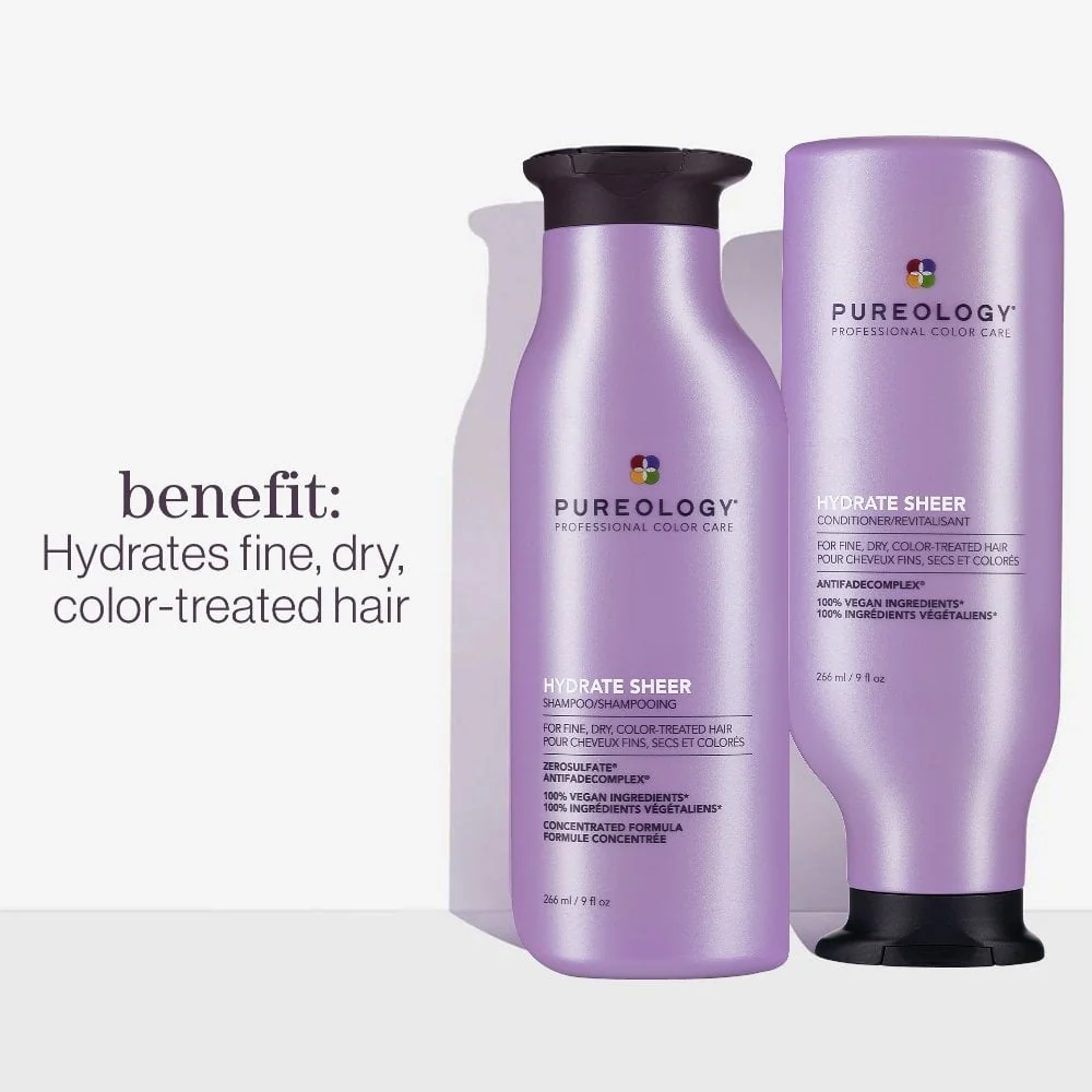 Pureology Hydrate Sheer Moisturising Shampoo 266ml - Image 6