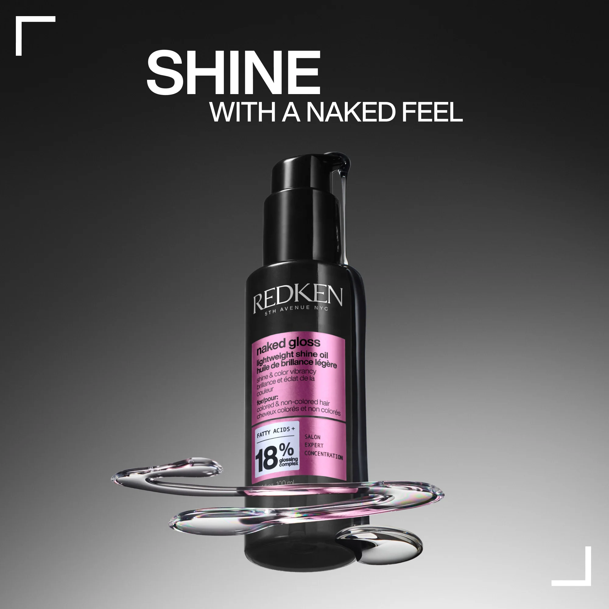 Redken Acidic Colour Gloss Shampoo 300ml, Conditioner 300ml & Naked Gloss Lightweight Hair Oil 100ml Trio - Image 6
