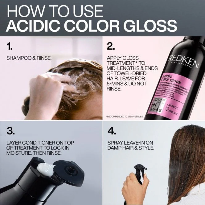Redken Acidic Colour Gloss Shampoo & Colour Protection Conditioner Twin 2 x 1000ml - Image 7