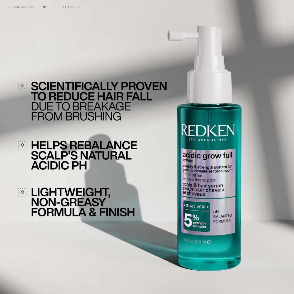 Redken Acidic Grow Full System Shampoo 300ml, Conditioner 300ml & Serum 100ml Trio - Image 4
