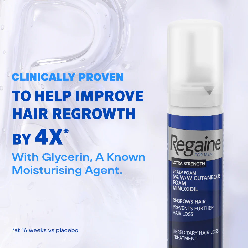 Regaine For Men 5% Extra Strength Regrowth Foam 3 Month Supply - Image 4