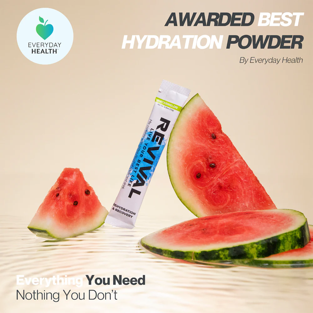 Revival Watermelon Rehydration & Recovery Electrolyte Drink Mix x12 - Image 3
