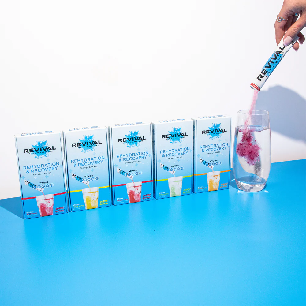 Revival Watermelon Rehydration & Recovery Electrolyte Drink Mix x6 - Image 2