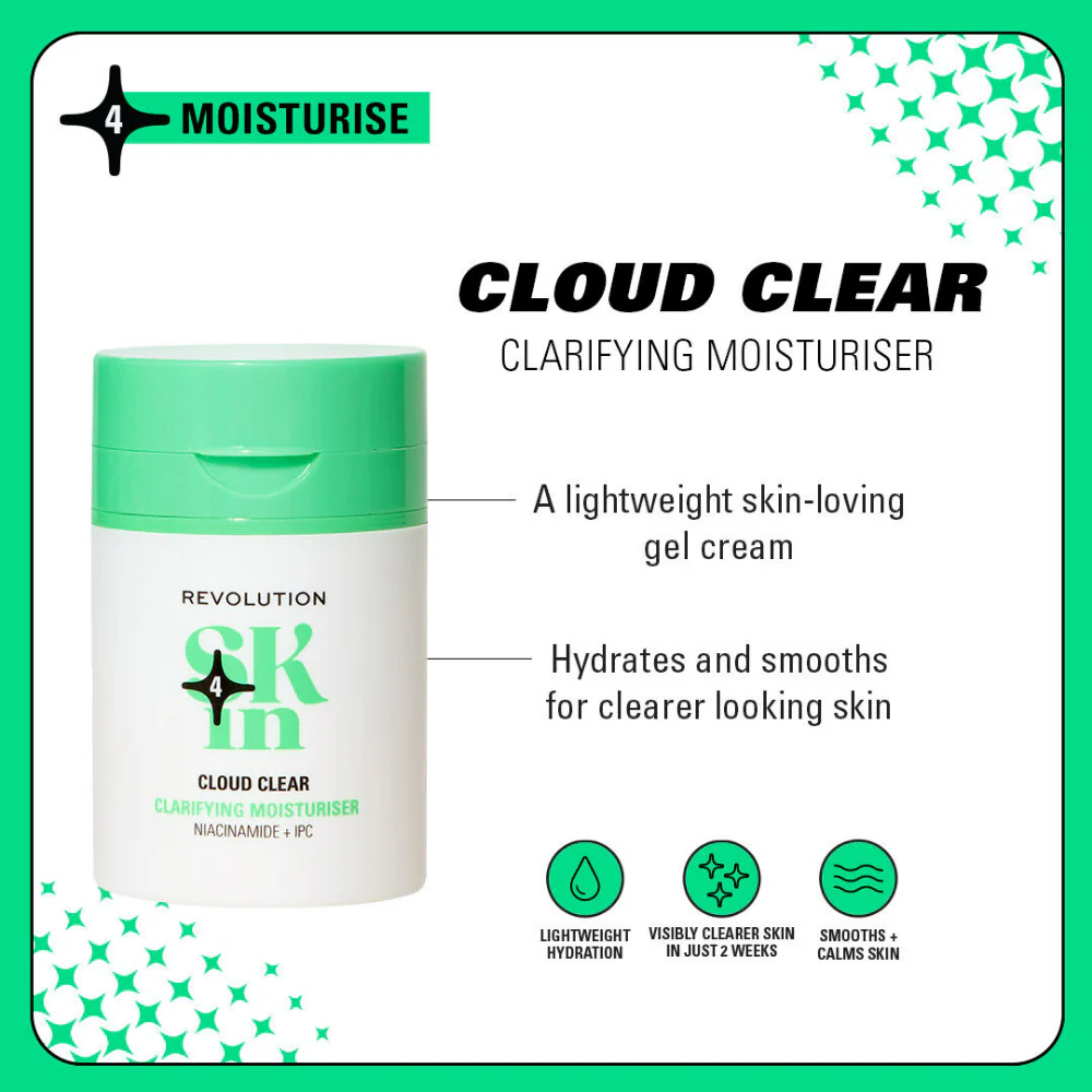 Revolution Skincare Cloud Clear Clarifying Moisturiser 50ml - Image 3