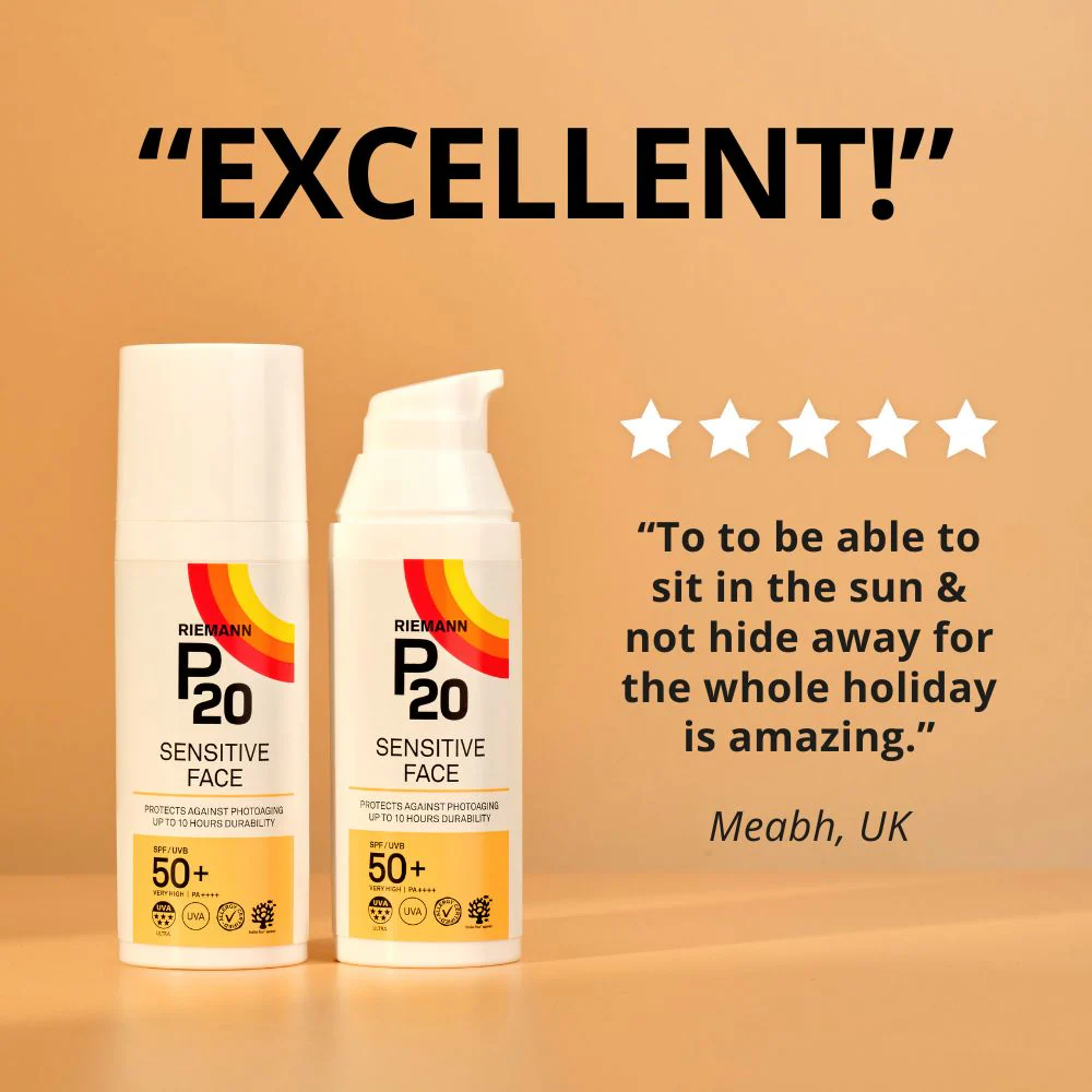 Riemann P20 Sensitive Skin Sun Cream SPF50+ 200ml - Image 7