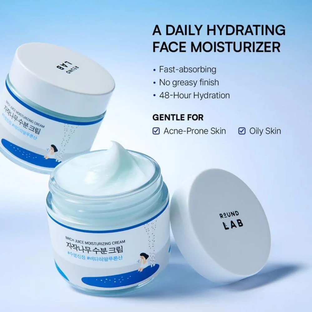 Round Lab Birch Juice Moisturising Cream 80ml - Image 5