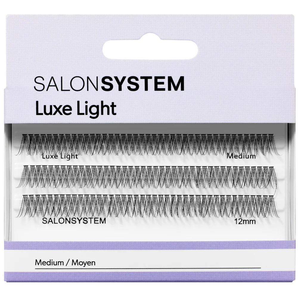 Salon System Individual 3D Luxe Individual Lashes Light Medium Black