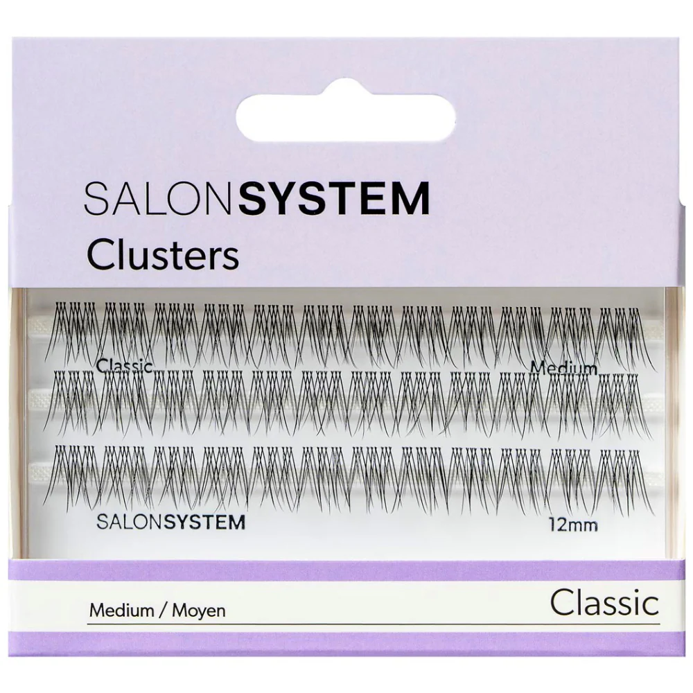 Salon System Individual Lashes Black Classic Medium