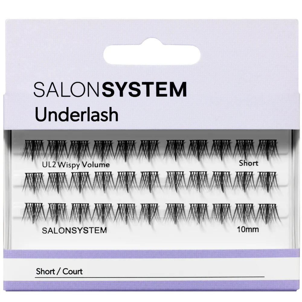 Salon System Underlash UL2 Wispy Volume Short Individual Lashes Black