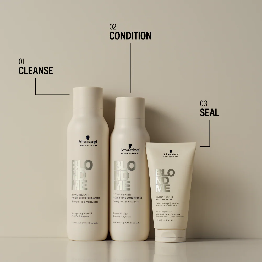 Schwarzkopf Professional BlondMe Bond Repair Brightening Shampoo 1000ml - Image 4