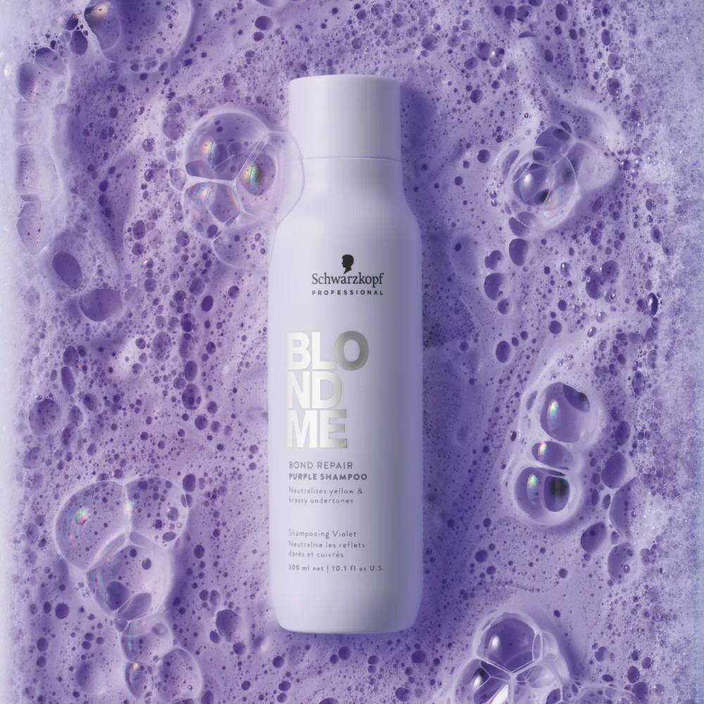Schwarzkopf Professional BlondMe Bond Repair Neutralising Purple Shampoo 300ml - Image 9