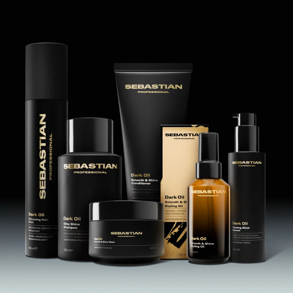 Sebastian Professional Dark Oil Silky Shine Shampoo & Smooth & Shine Conditioner Twin 2 x 1000ml - Image 5