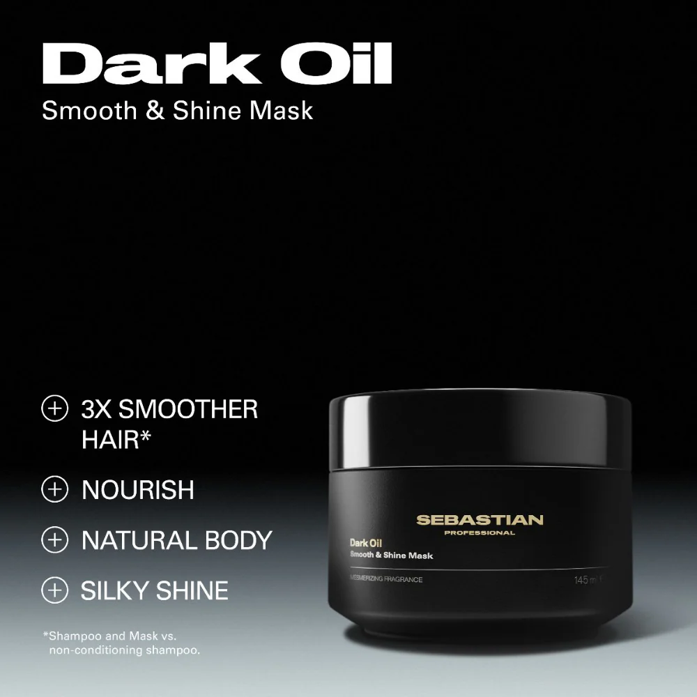 Sebastian Professional Dark Oil Smooth & Shine Hair Mask 145ml - Image 2