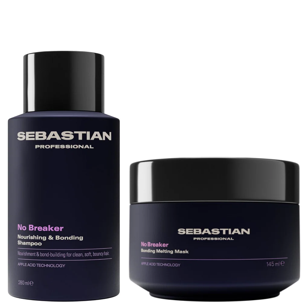 Sebastian Professional No Breaker Nourishing & Bonding Shampoo 280ml & No Breaker Bonding Melting Hair Mask 145ml Twin
