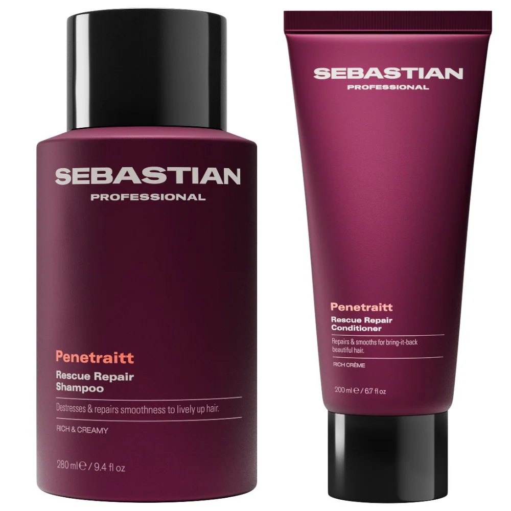 Sebastian Professional Penetraitt Rescue Repair Shampoo 280ml & Conditioner 200ml Twin