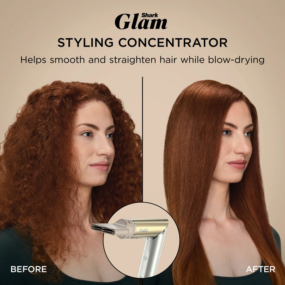 Shark Beauty Glam Ceramic & Air Styling Drying System with Diffuser Gold - Image 10