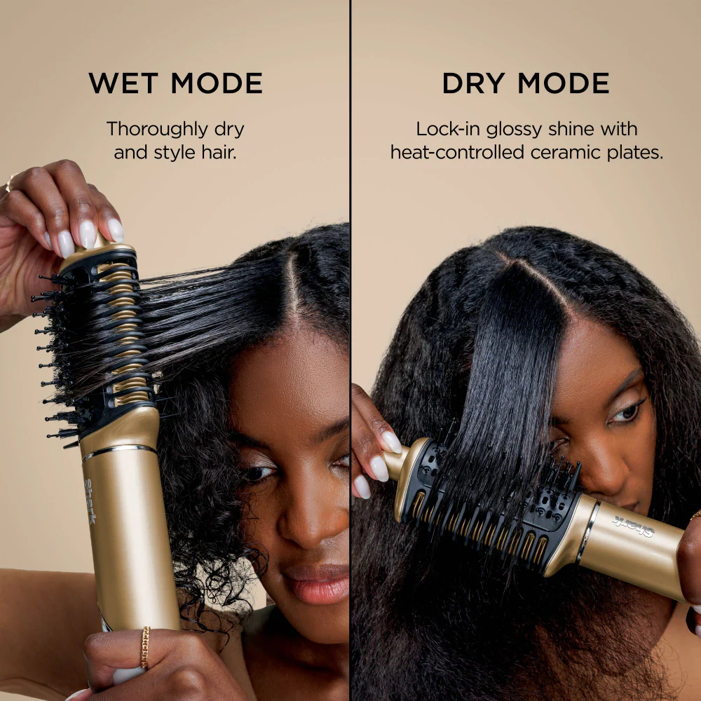 Shark Beauty Glam Ceramic & Air Styling Drying System with Diffuser Gold - Image 5