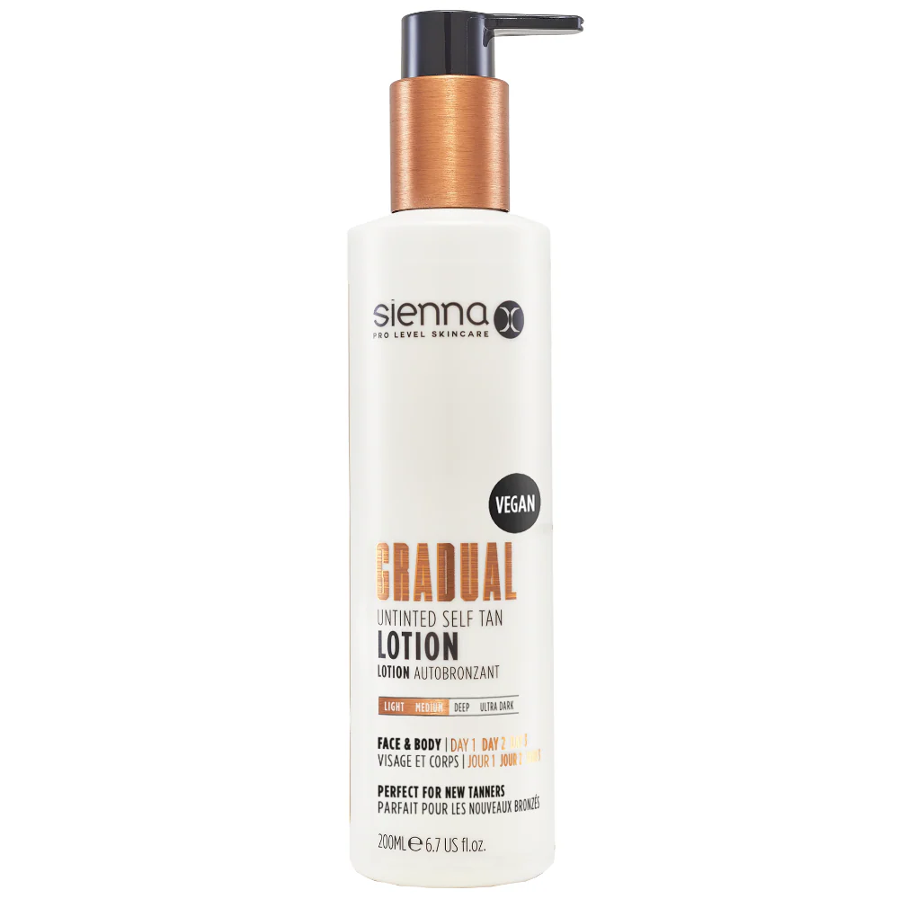 Sienna X Gradual Untinted Self Tan Lotion 200ml
