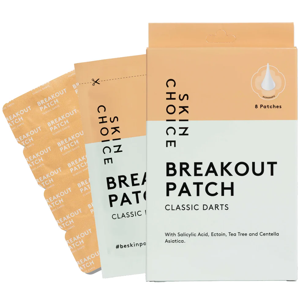 Skin Choice Breakout Classic Darts Microdart Pimple Patches with Salicylic Acid & Tea Tree x8
