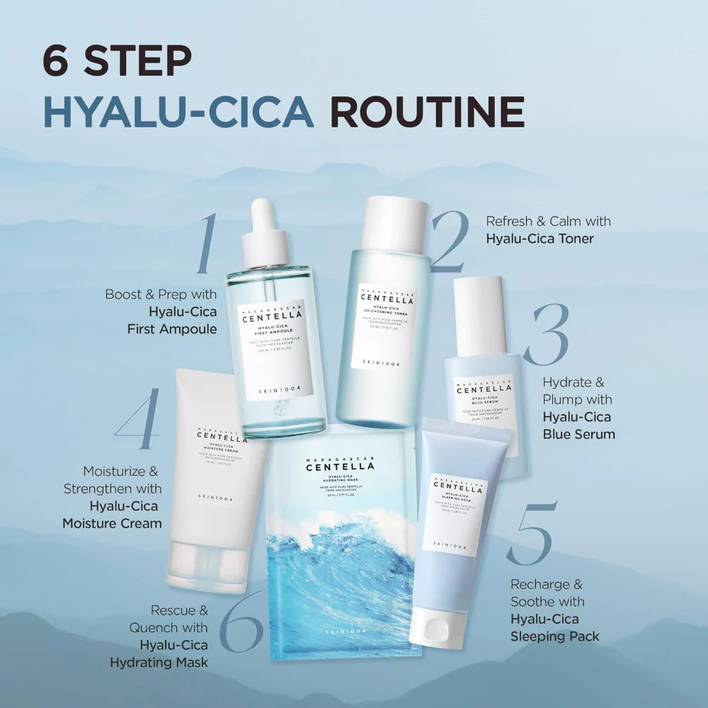 Skin1004 Madagascar Centella Hyalu-Cica Blue Serum 50ml - Image 8