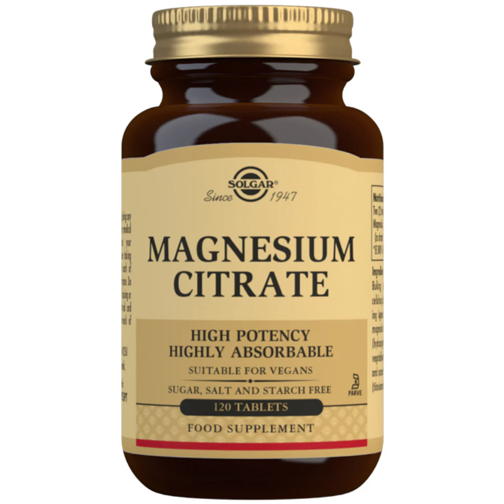 Solgar Magnesium Citrate 120 Tablets