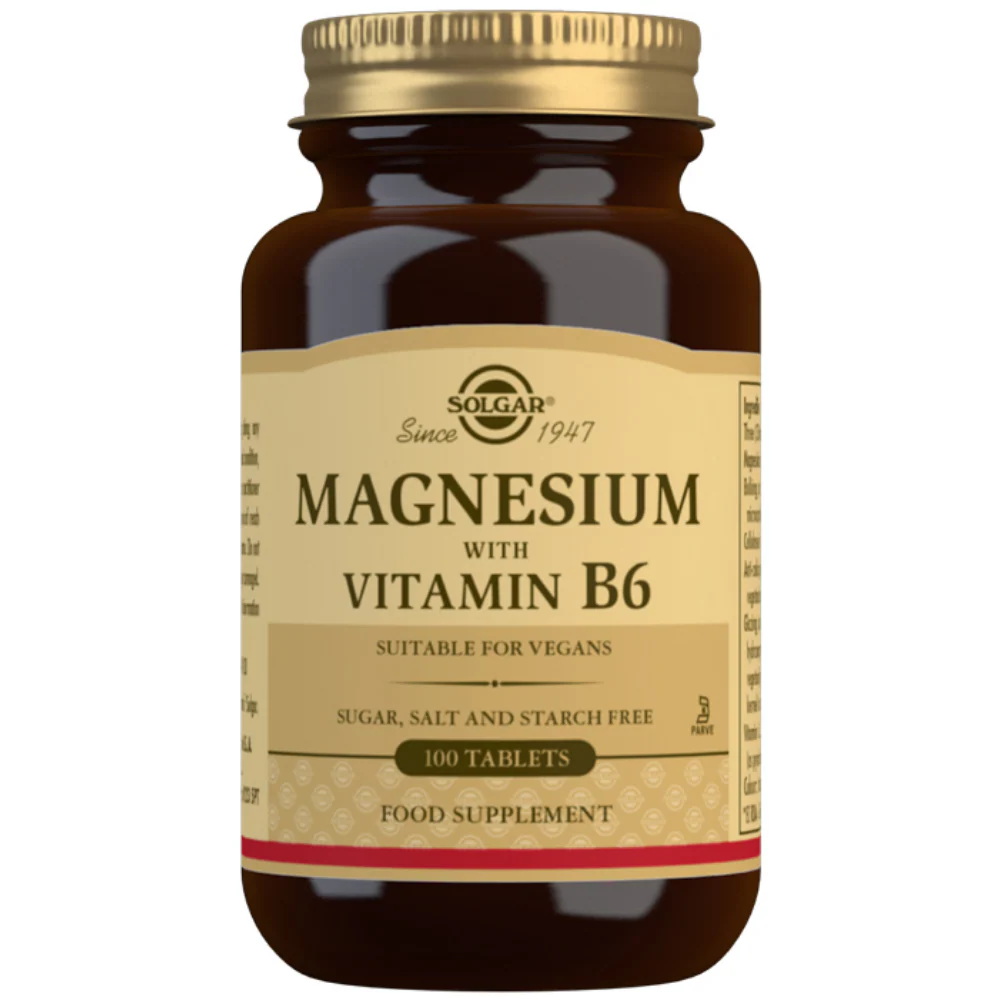 Solgar Magnesium with Vitamin B6 100 Tablets