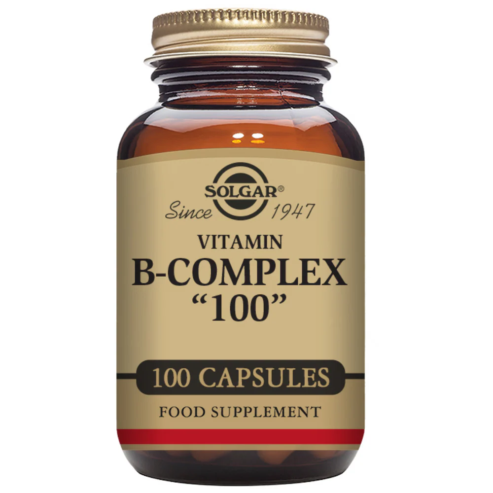 Solgar Vitamin B-Complex 100 Extra High Potency 100 Vegetable Capsules