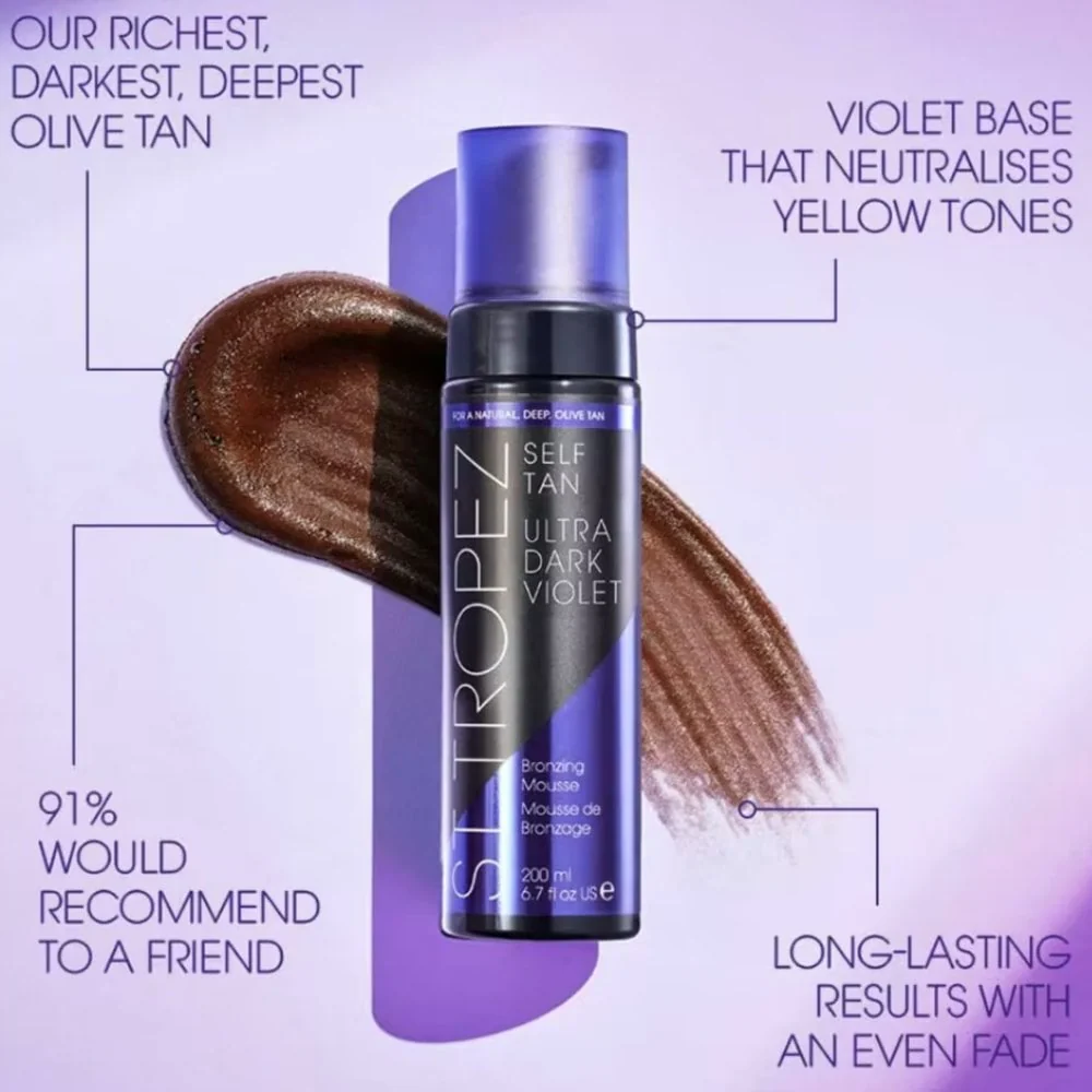 St. Tropez Ultra Dark Violet Bronzing Mousse 200ml - Image 2
