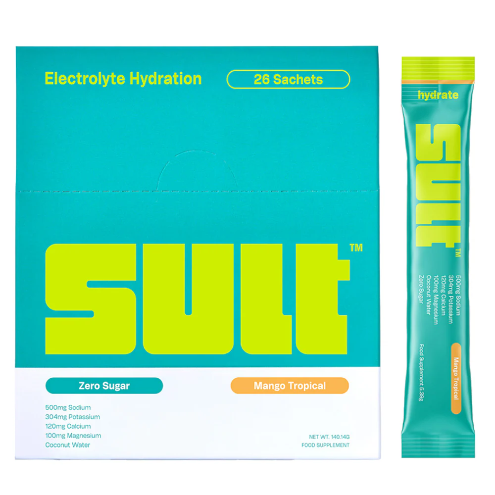 SULT Electrolyte Hydration Powder Supplement Mango Tropical x26
