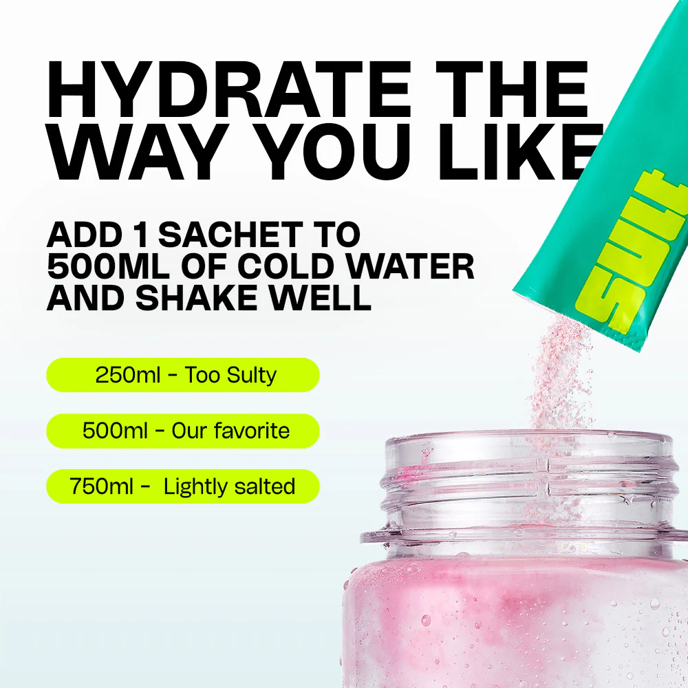SULT Electrolyte Hydration Powder Supplement Watermelon Berry x26 - Image 4
