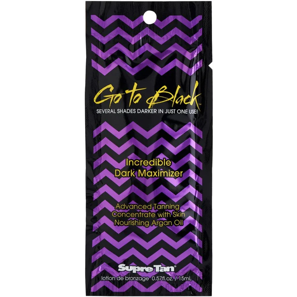 Supre Tan Go To Black Maximiser Tanning Accelerator Lotion Sachet 15ml