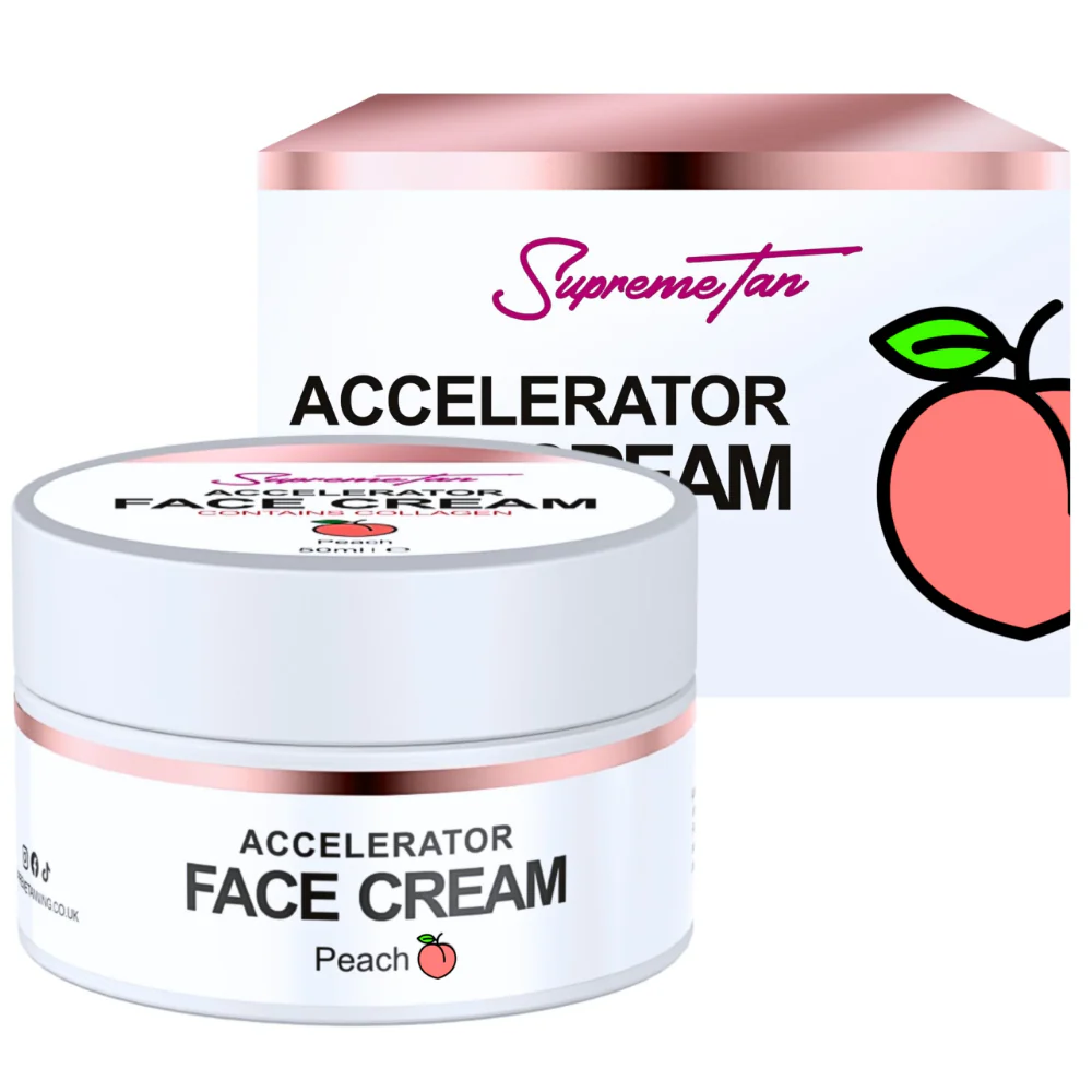 SupremeTan Accelerator Face Tanning Cream Peach 50g