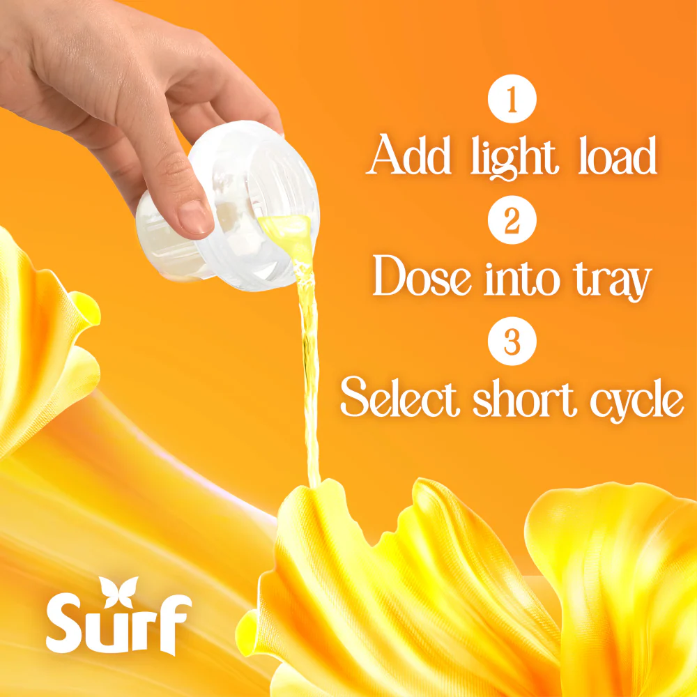Surf Magnifi-Scent Wash Sunshine Blossom Liquid Laundry Washing Detergent 55 Washes 1485ml - Image 6