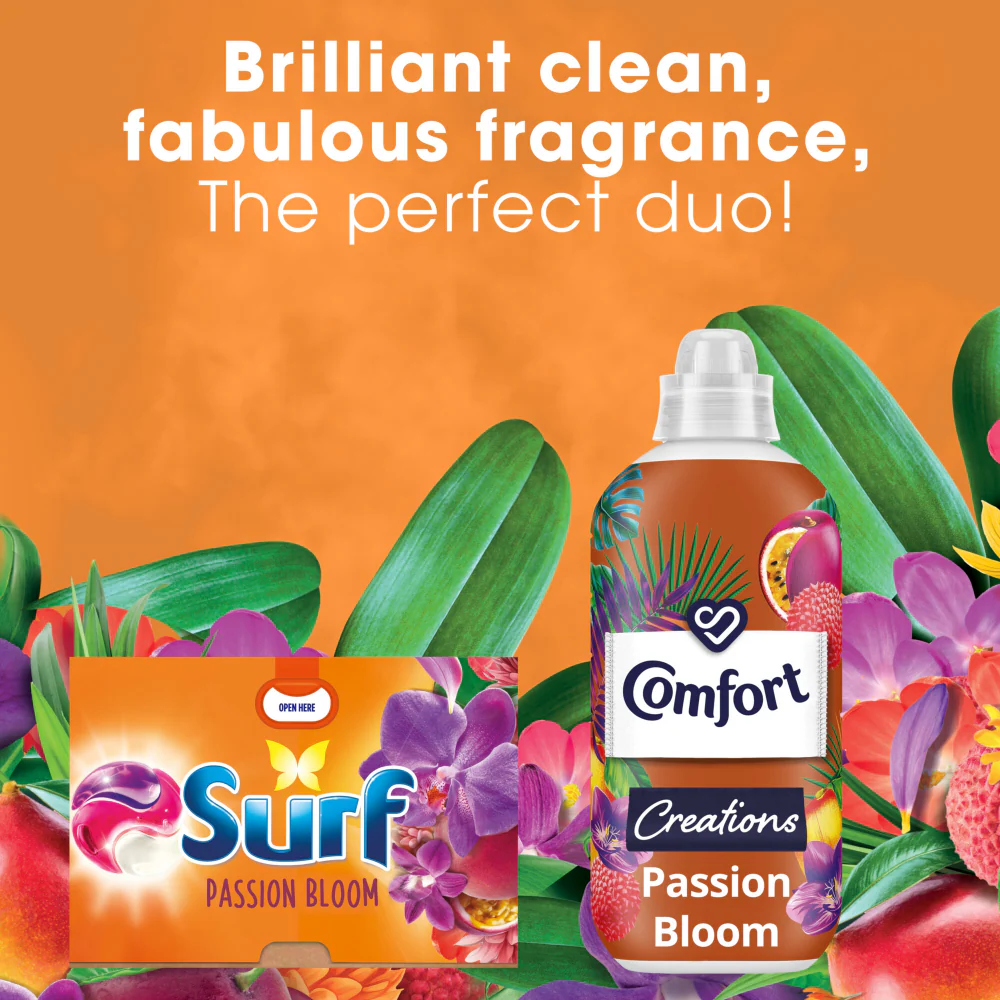 Surf Passion Bloom 3-In-1 Laundry Washing Detergent Capsules 51 Washes - Image 6