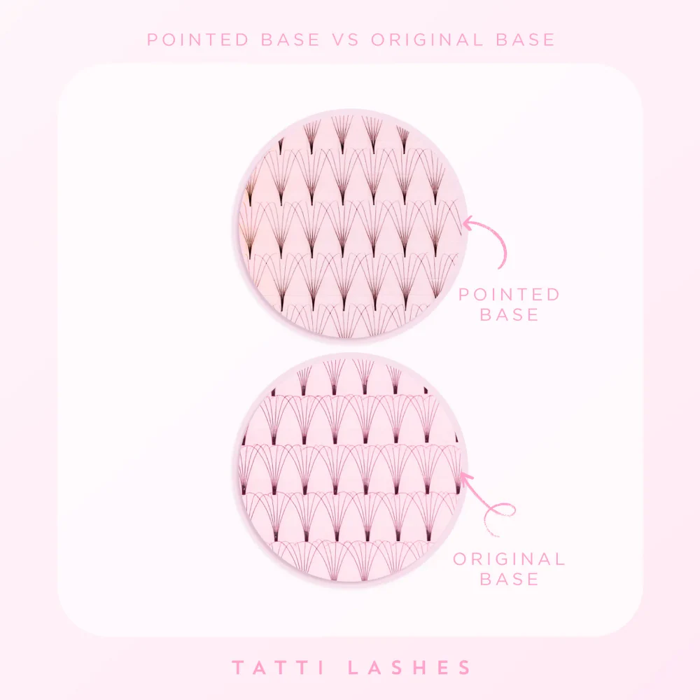 Tatti Lashes 10mm D Curl Pre-Fanned Russian Volume 6D Individual Lashes Black - Image 3