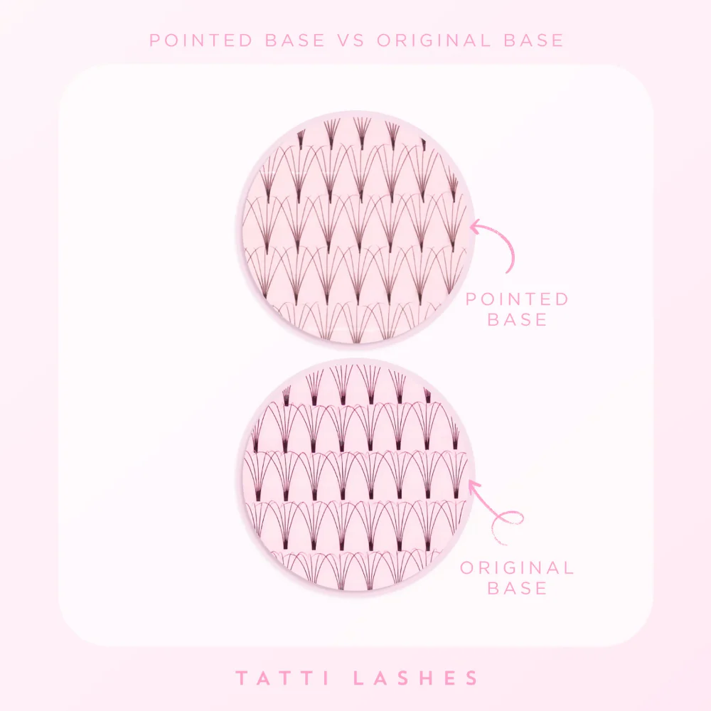 Tatti Lashes 11mm D Curl Pre-Fanned Russian Volume 5D Individual Lashes Black - Image 4