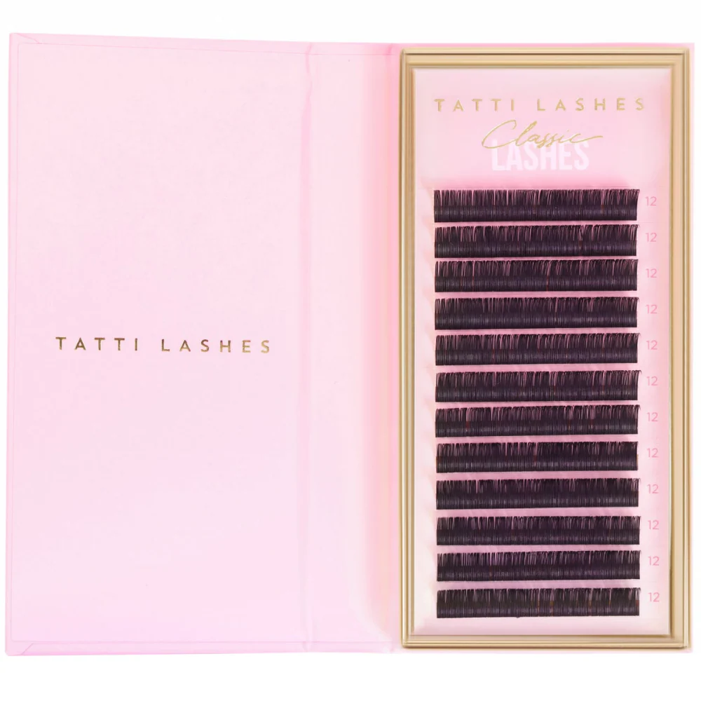 Tatti Lashes 12mm D Curl 0.20 Classic Individual Lashes Black - Image 2
