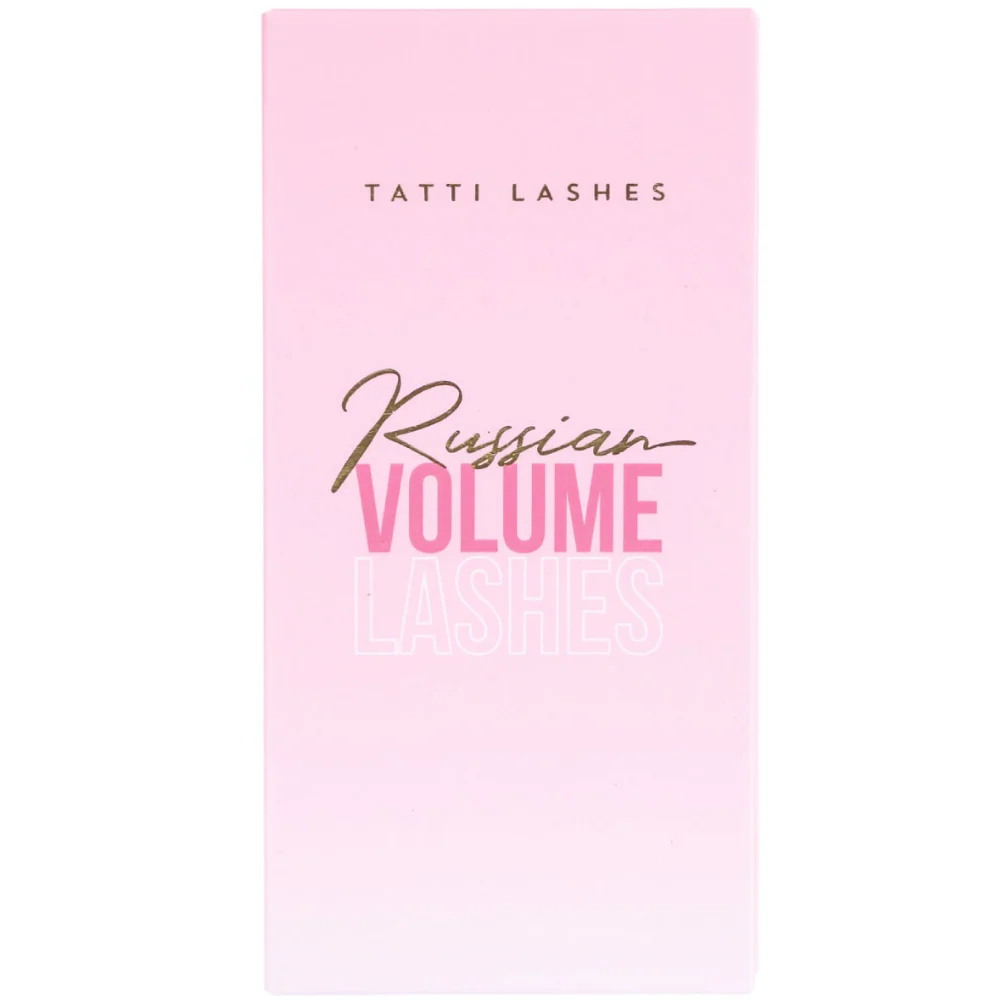 Tatti Lashes Mixed Length D Curl 0.03 Russian Volume Individual Lashes Black