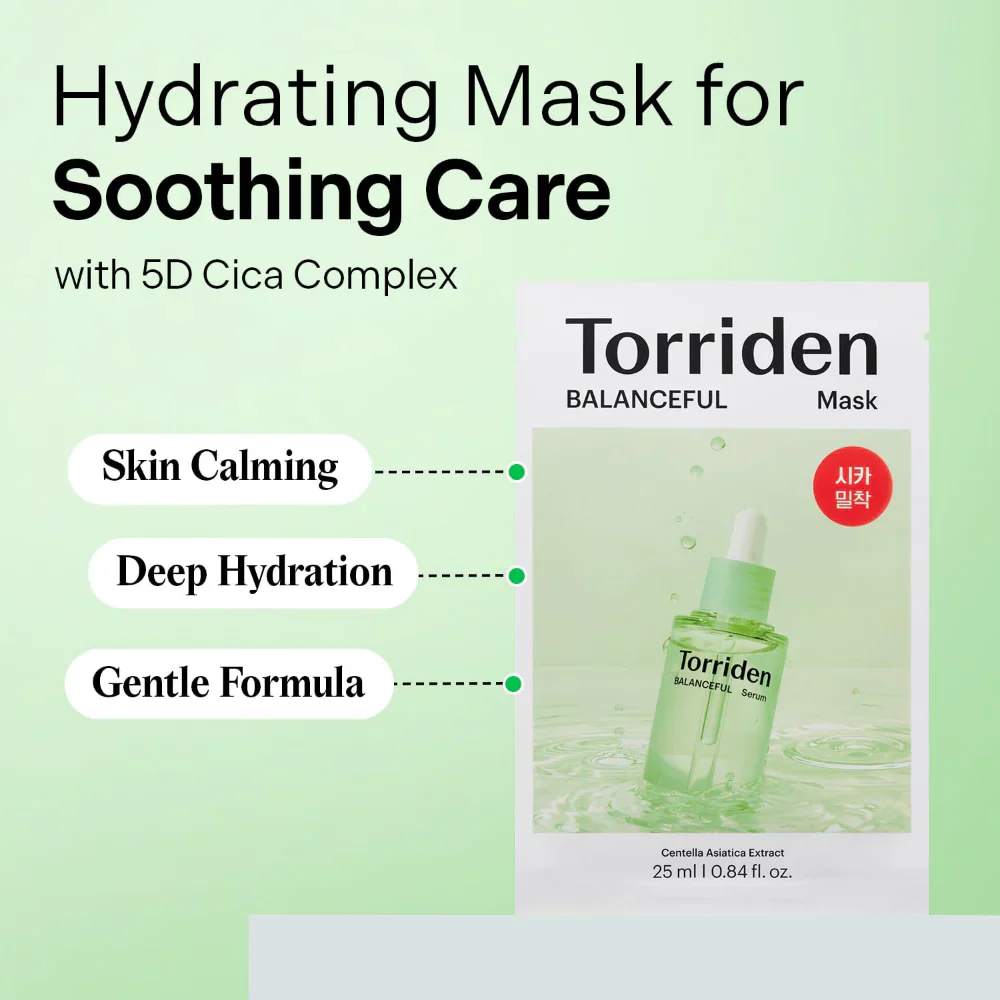 Torriden Balanceful Cica Sheet Mask Pack 27ml - Image 2